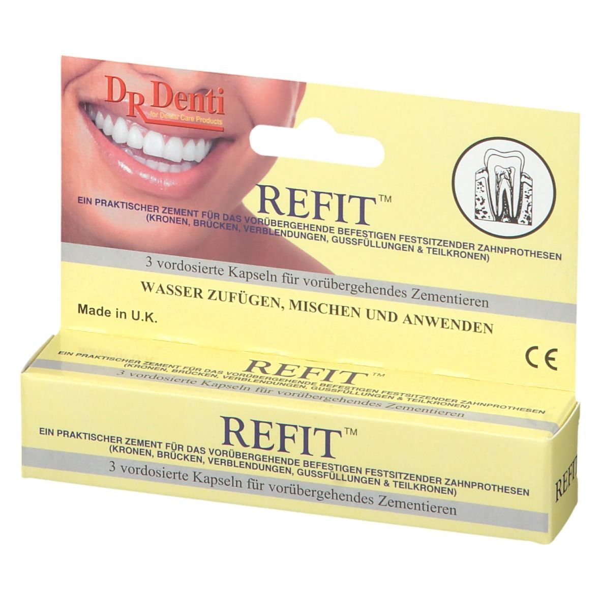 Dr. Denti Refit Zahnzement für Kronen und Brücken