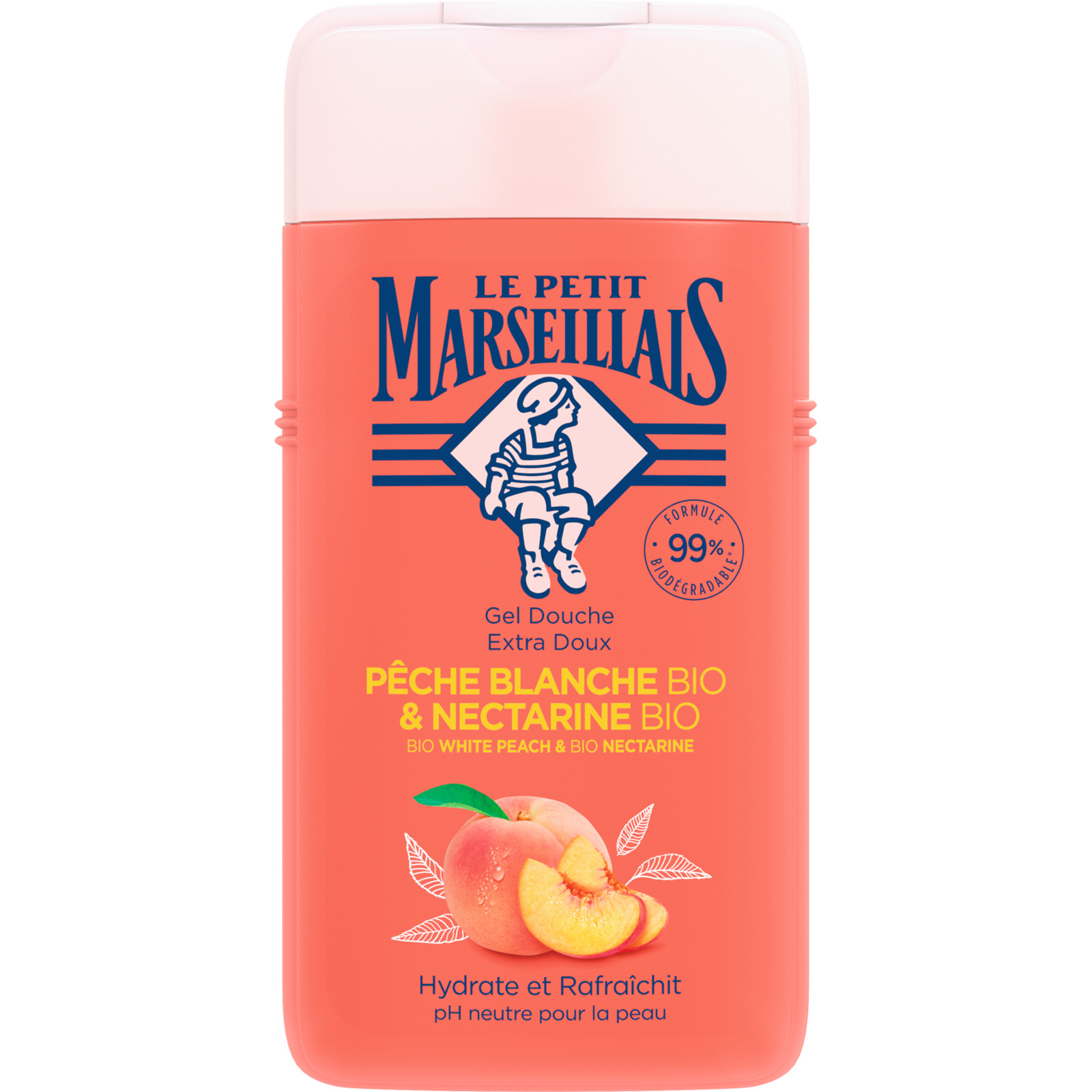 Le Petit Marseillais Duschgel weisse Pfirsich und Nektarine 3 x 250 ml