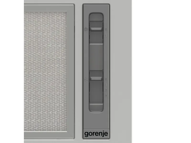 Gorenje Essential BHI611ES - Hætte - tag - bredde: 53.4 cm - dybde: 30 cm - udtrækning og recirkulation (-) - grå