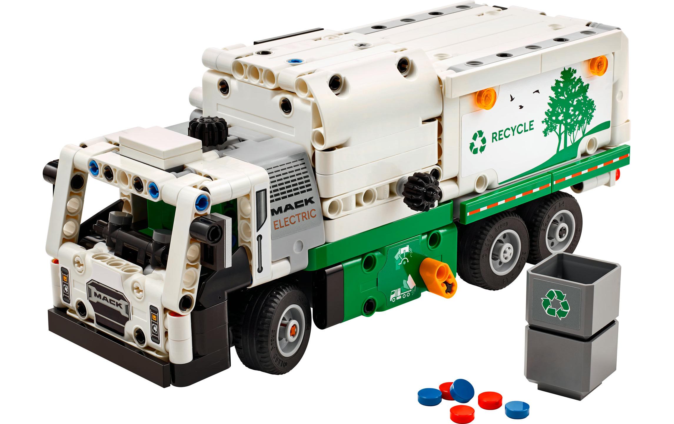 Technic Mack LR Electric Müllwagen 42167Bau- und Spielset mit realistischen Details