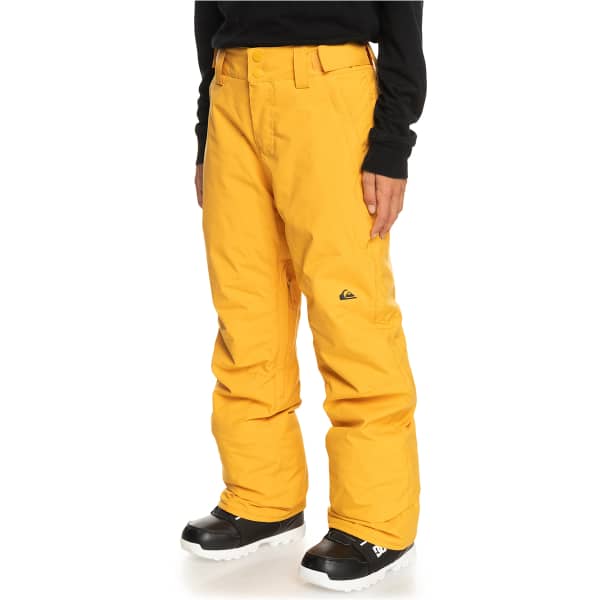 Pantalon de ski QUIKSILVER ESTATE YTH PT MINERAL YELLOW