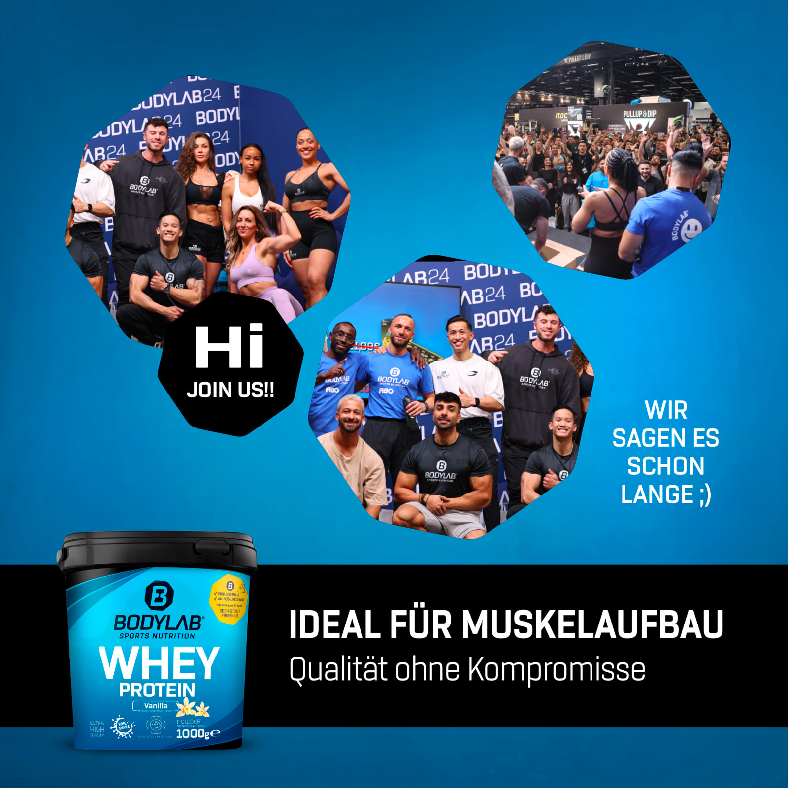 4 x 1000g Whey Protein