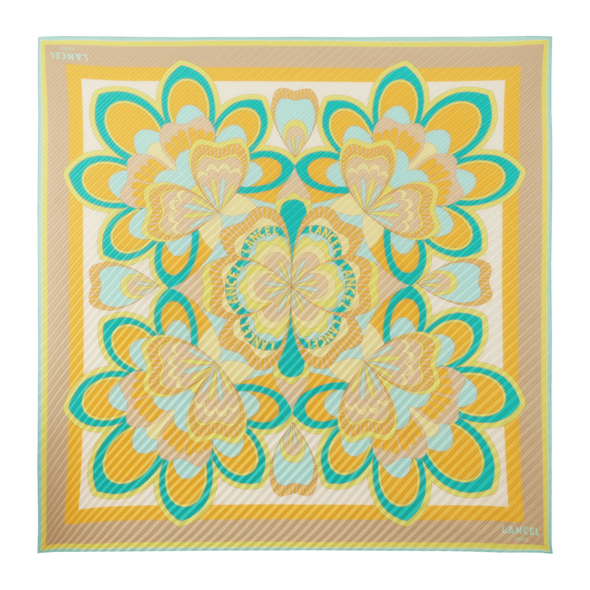 Square 90 Floral Pattern-Multico Mangue