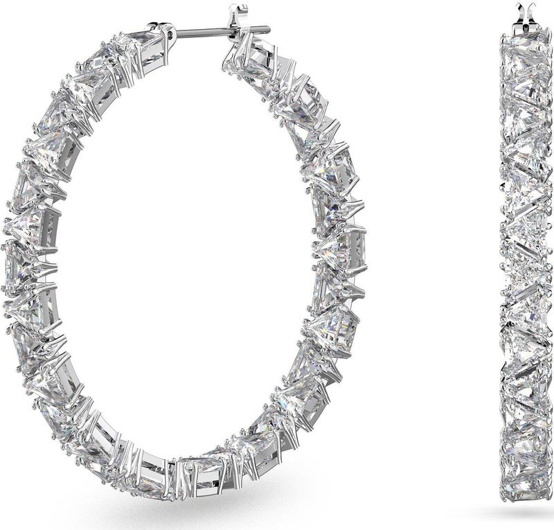 Swarovski - Ortyx - Triangle White - Oorringen