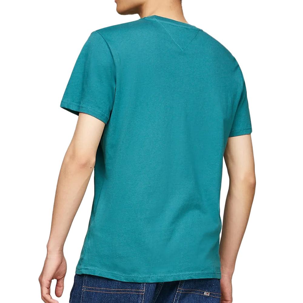 Tommy Hilfiger T-shirt Bleu Homme Tommy Hilfiger DM0DM18569-0TT