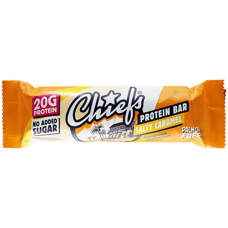 Chiefs Proteinriegel Salty Caramel, 55 g, 12 Stück