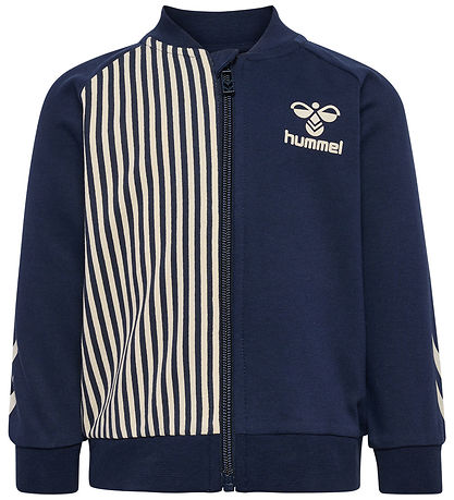 Hummel Cardigan - hmlStripy Zip Jacke - Black Iris