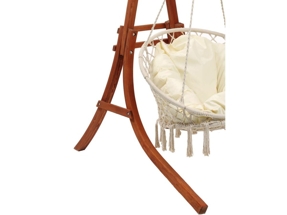 Hamac bois suspendu avec fauteuil 