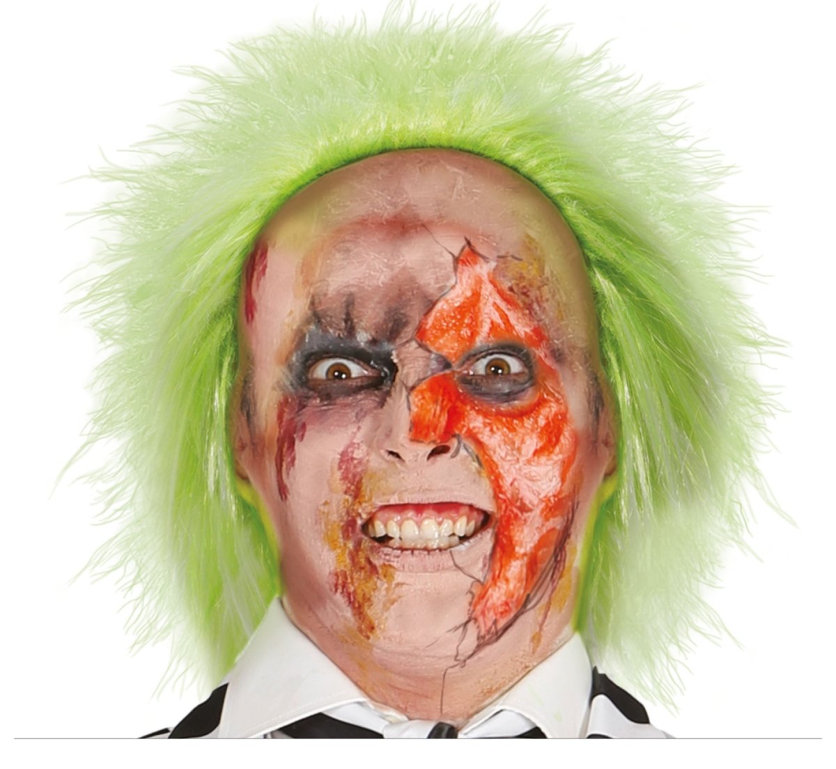 Halloween Pruik Lime Groen