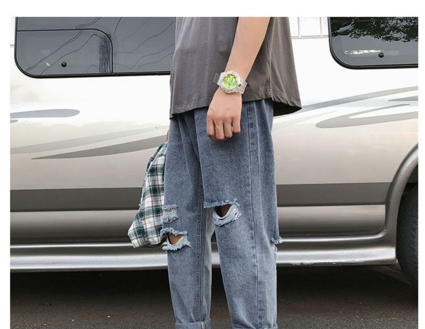 WidoWilder - Gewassen, versleten rechte jeans