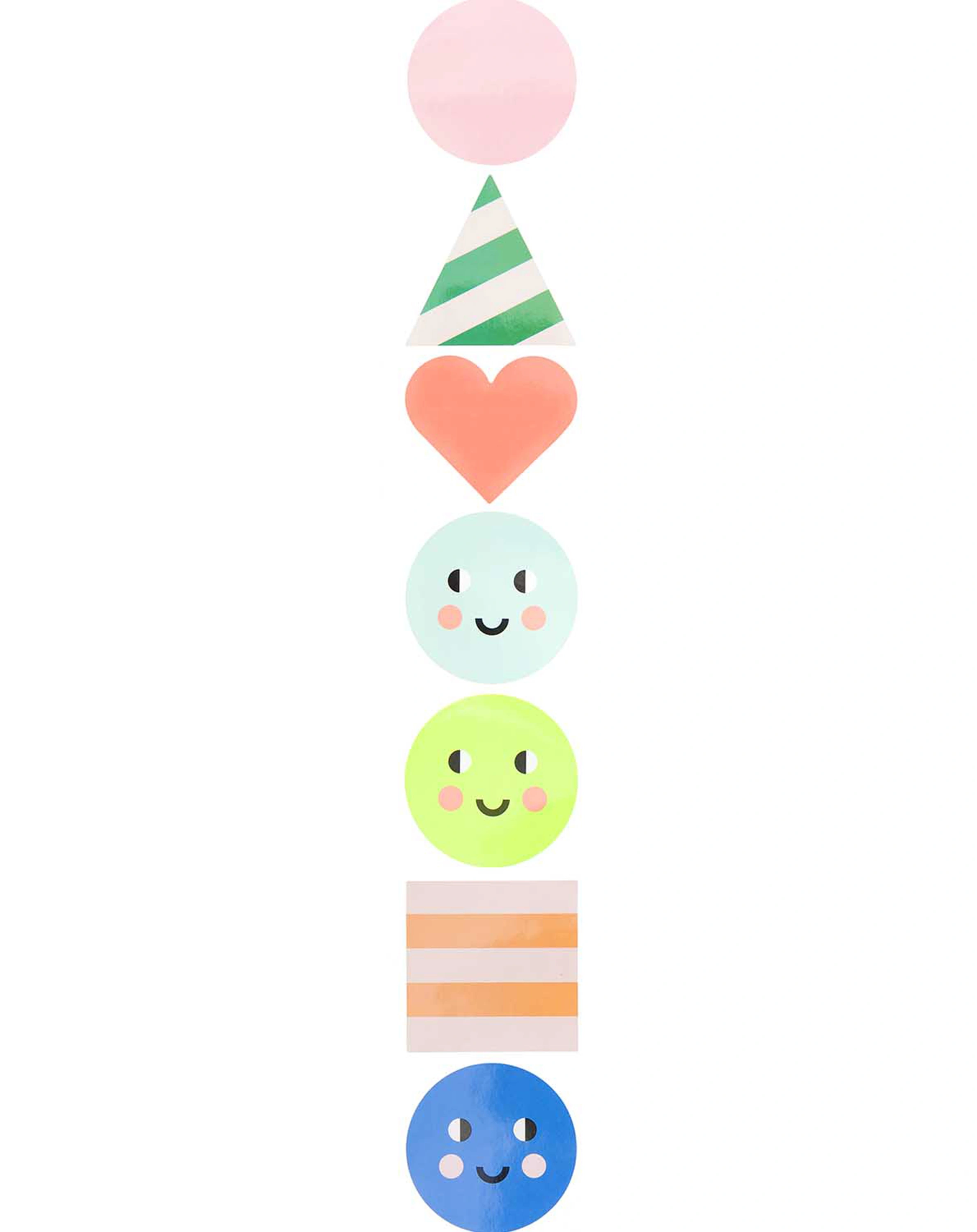 Sticker HAPPY BIRTHDAY FORM 120 Stück