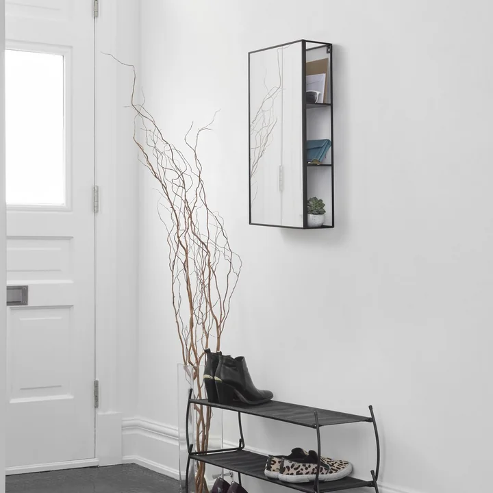 Umbra - Cubiko Spiegel Regal, schwarz