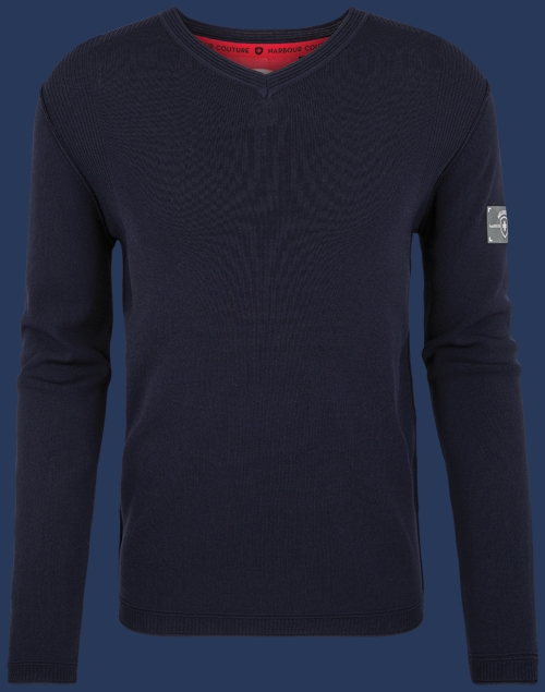 Herren Pullover 001 KoNitA, Darknavy