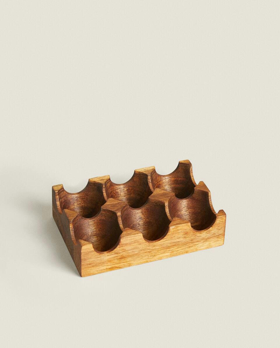 CAIXA DE OVOS DE MADEIRA DE ACÁCIA