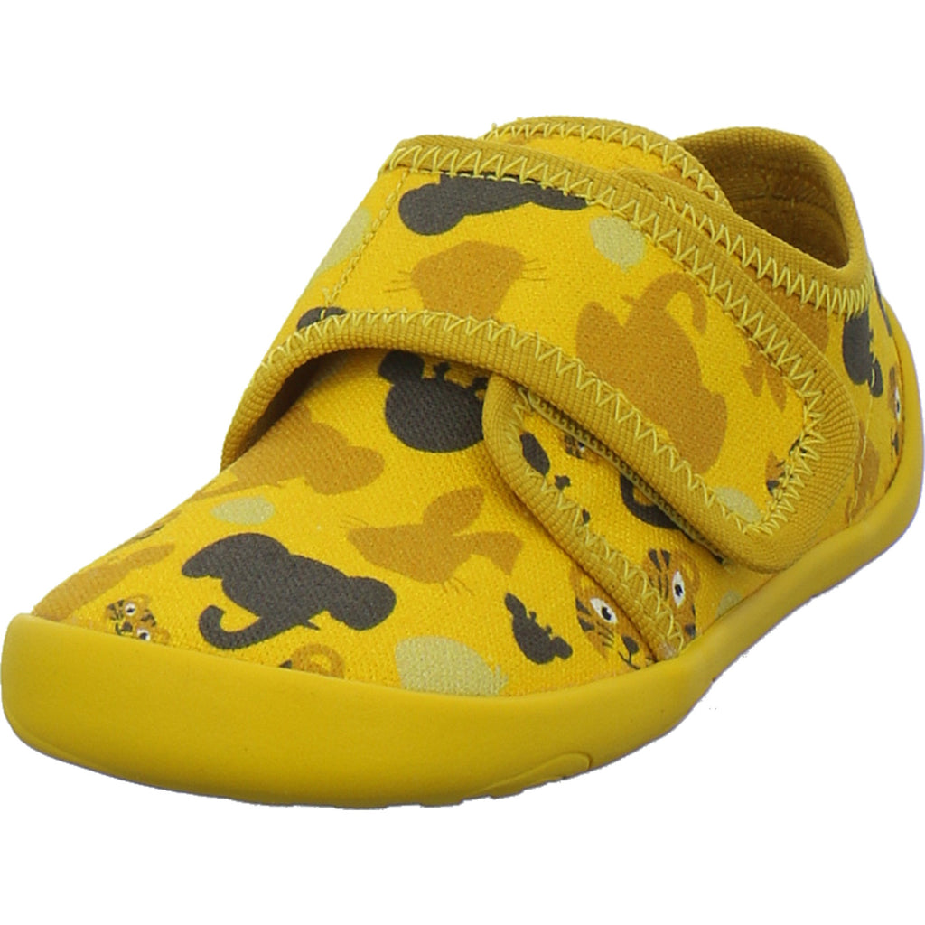 Affenzahn Hausschuhe Kinder Unisex - Kinder Baumwolle Movy Gelb