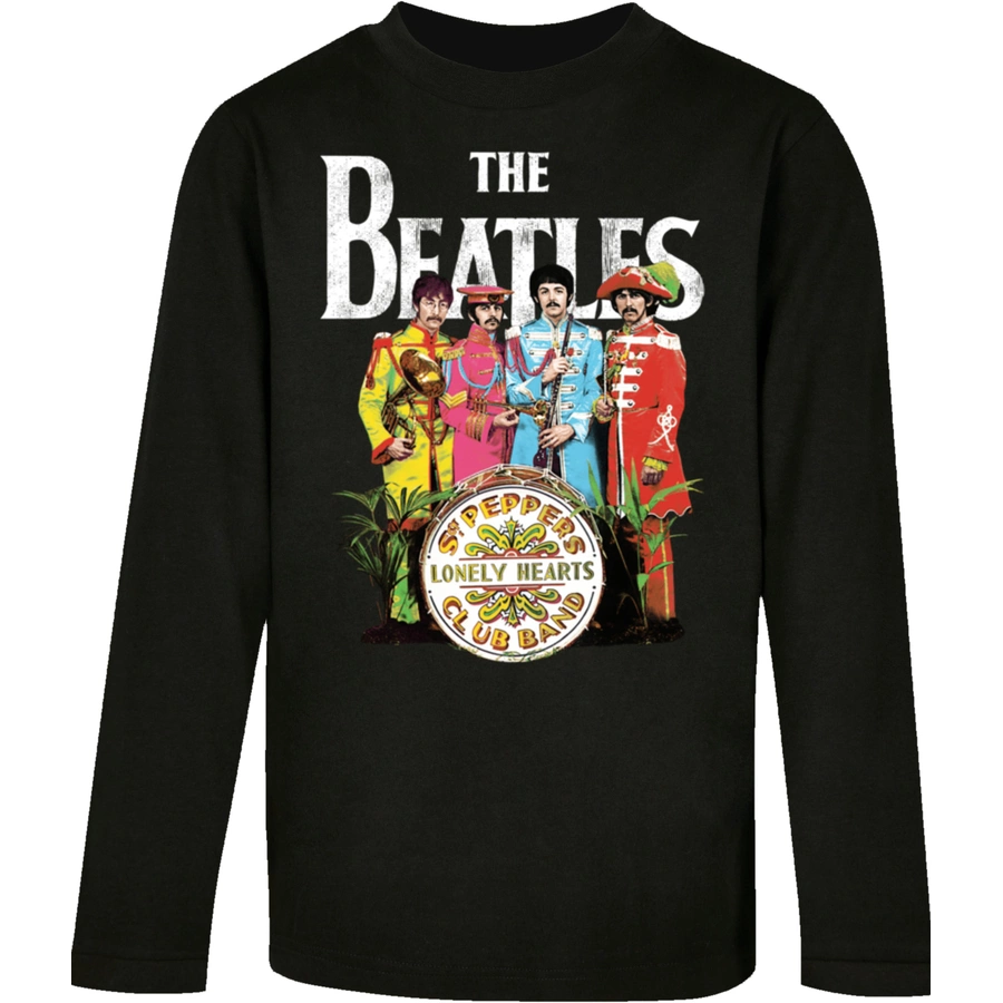 F4NT4STIC Longsleeve Shirt The Beatles Sgt Pepper schwarz