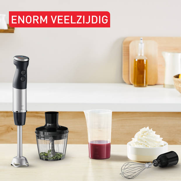 Tefal HB6738 staafmixerset Quickchef+ rvs/zwart 1.000W