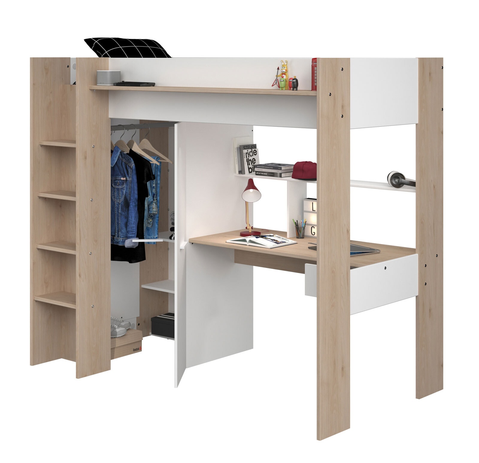 Parisot Hochbett Heavy 2 braun/weiß
