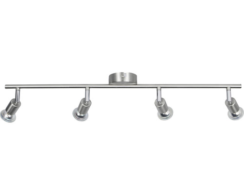 Plafondspot 4x3W 4x280 lm 3000 KB 67,5 cm nikkel/satijn