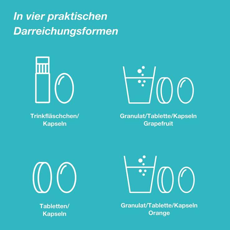 Orthomol Vital Trinkfläschchen / Kapseln Kombipack., 30 St