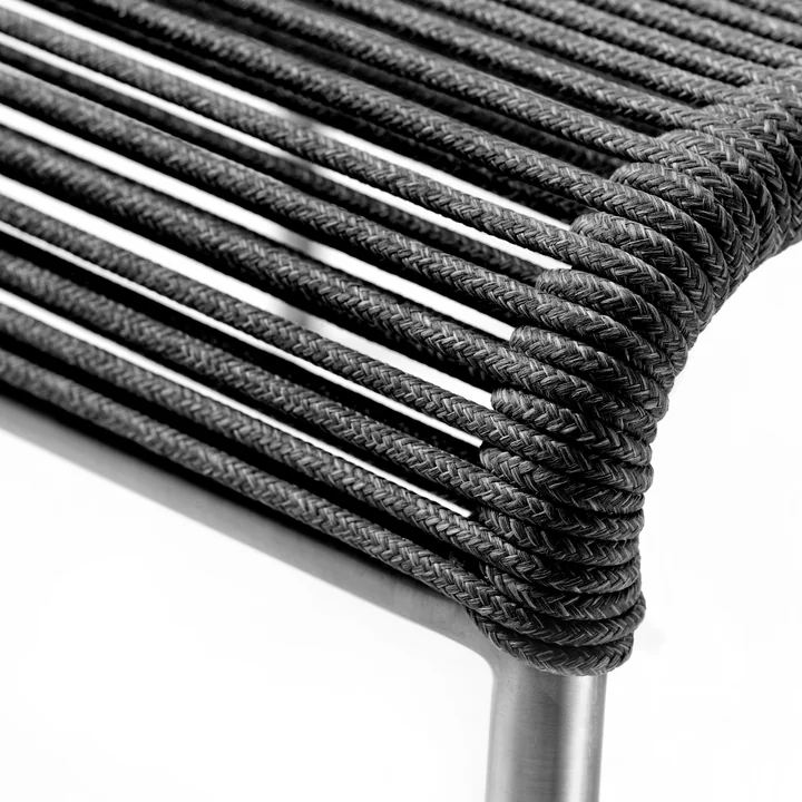 FDB Møbler - M20L Teglgård Hocker Outdoor, Kordel hellgrau