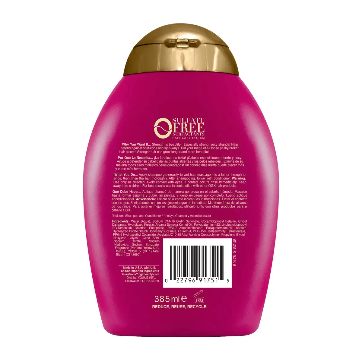 Anti-Breakage Keratin Oil Shampoo