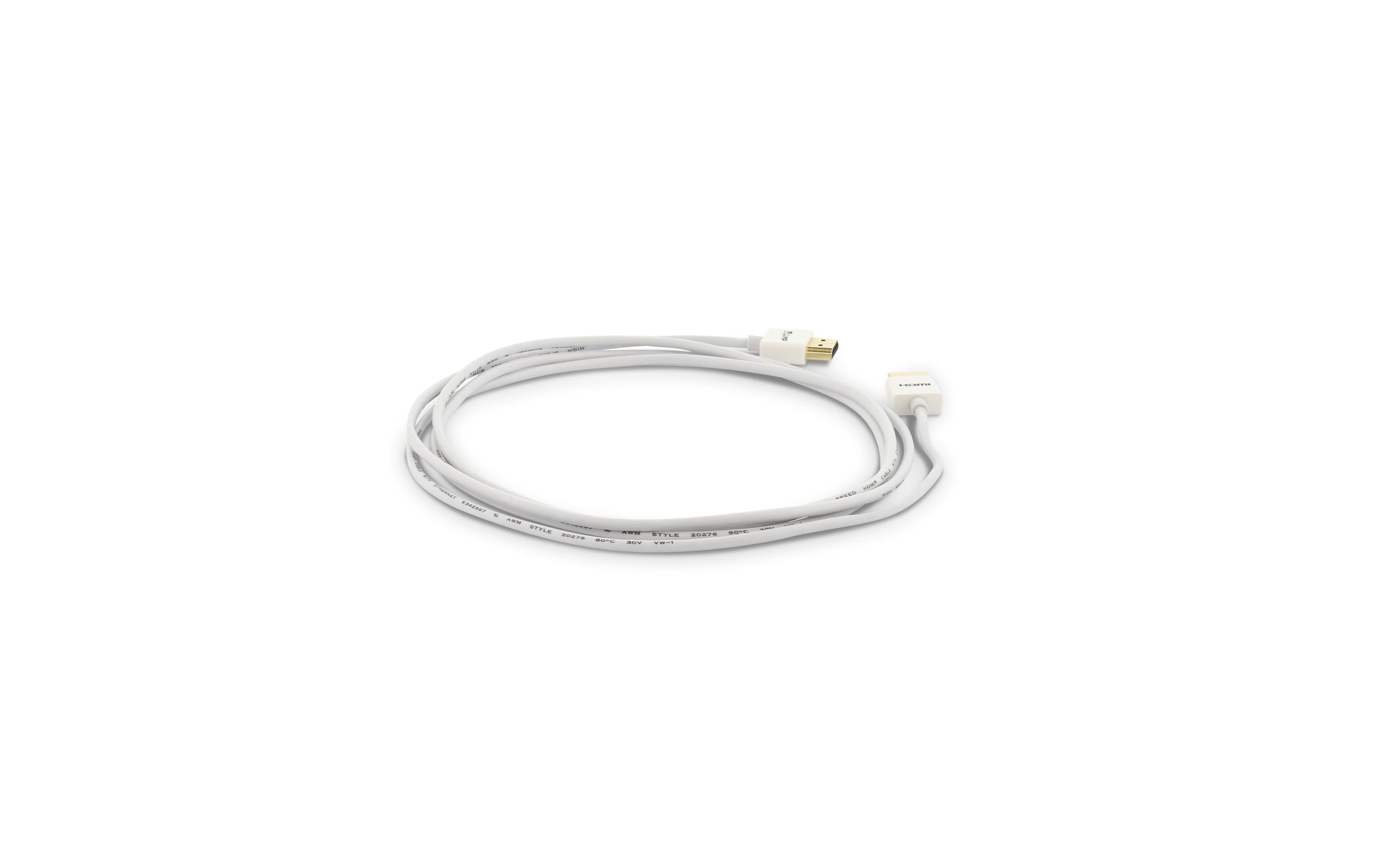 Kabel HDMI 2.0, 4K, 60 Hz HDMI - HDMI, 2 mLMP 16634 HDMI-Kabel 2 m HDMI Typ A (Standard) Weiss
