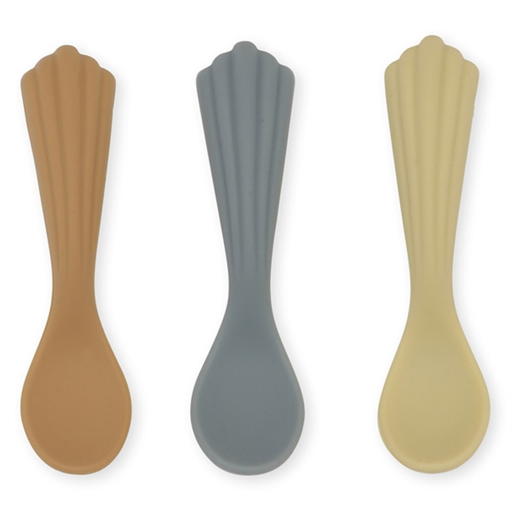 Silicone Clam Skeer 3-pak Beach Blue