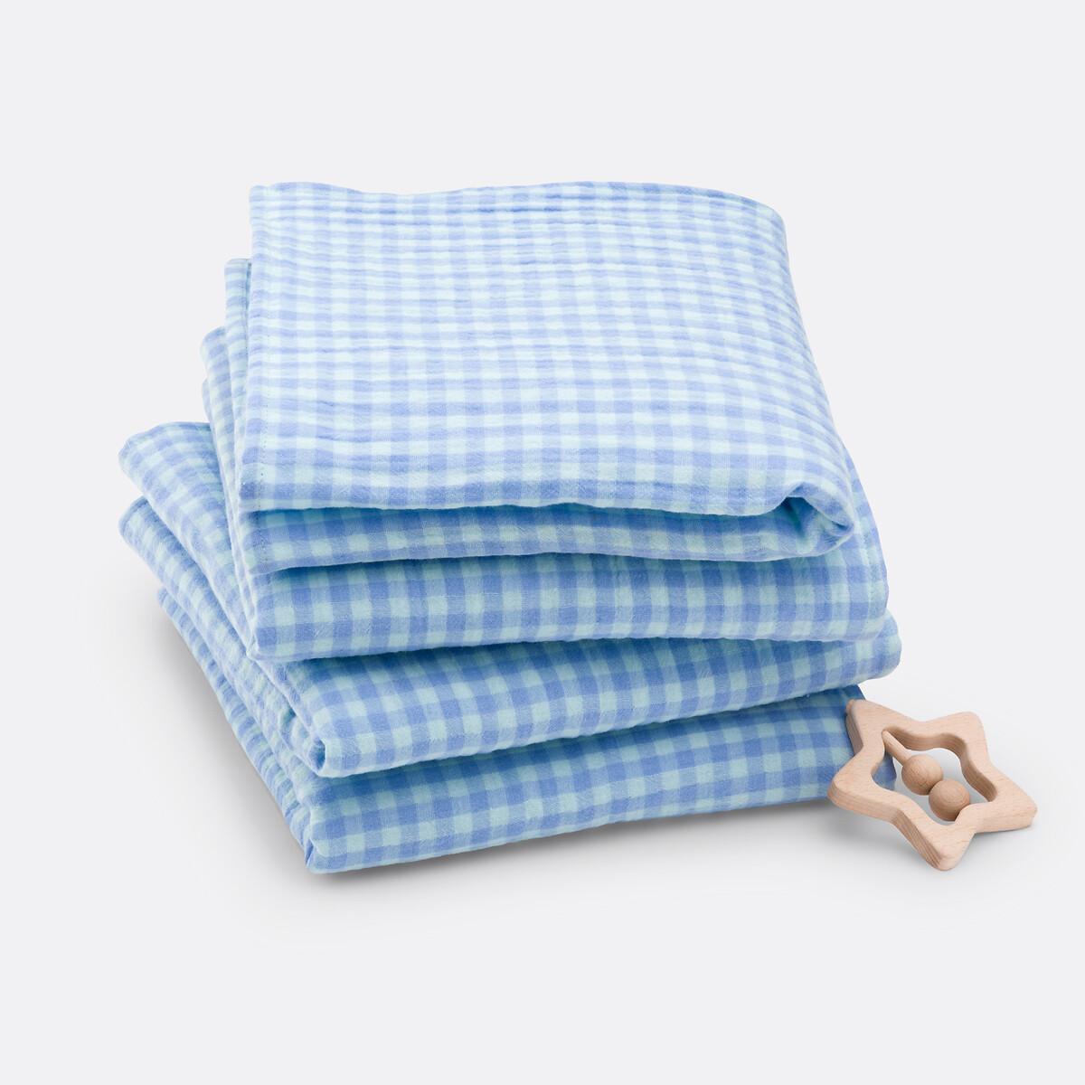 LA REDOUTE INTERIEURS<br>Conjunto de 4 fraldas tetra, 45x45 cm, Croizic