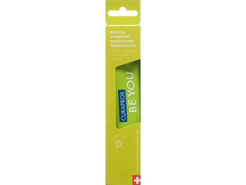 CURAPROX Zahnpasta Be you Apfel Aloe grün 60 ml Zahnpflege für sanfte Reinigung der Zähne