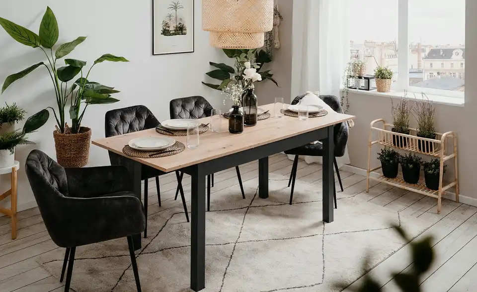 Esstisch in verschiedenen Größen Ben 120x70 cm Asteiche, Asteiche (Nachbildung)