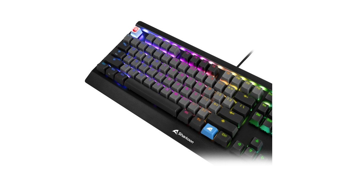 SharkoonSKILLER SAC20 keycaps  (Zwart, 114 stuks, ANSI Lay-out (US))