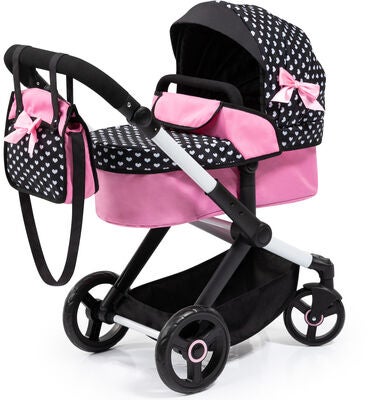 Bayer Design Xeo Dukkevogn, Svart/Rosa