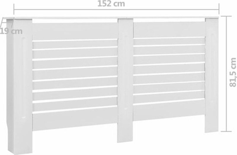 Radiatorombouw - Wit - MDF - Modern Design