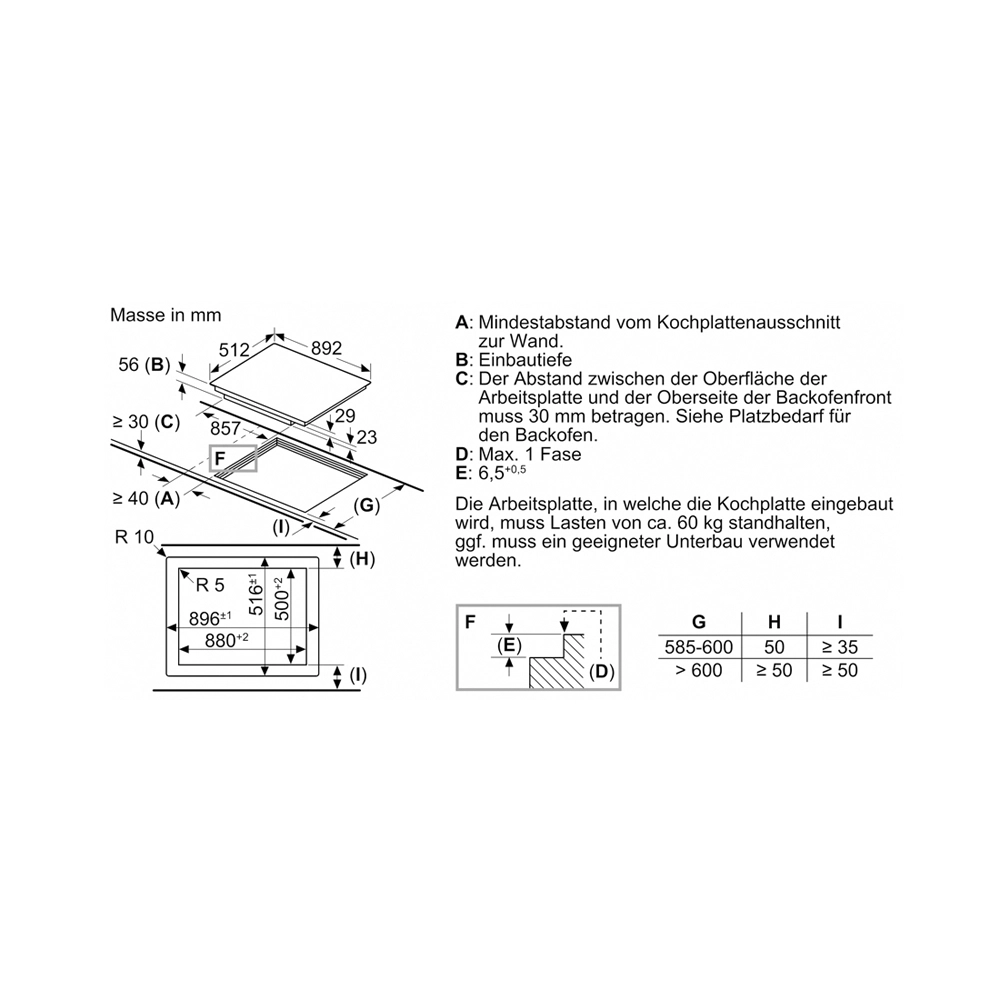 Bosch PXV901DV1E Induktionskochfeld flächenbündig 90cm