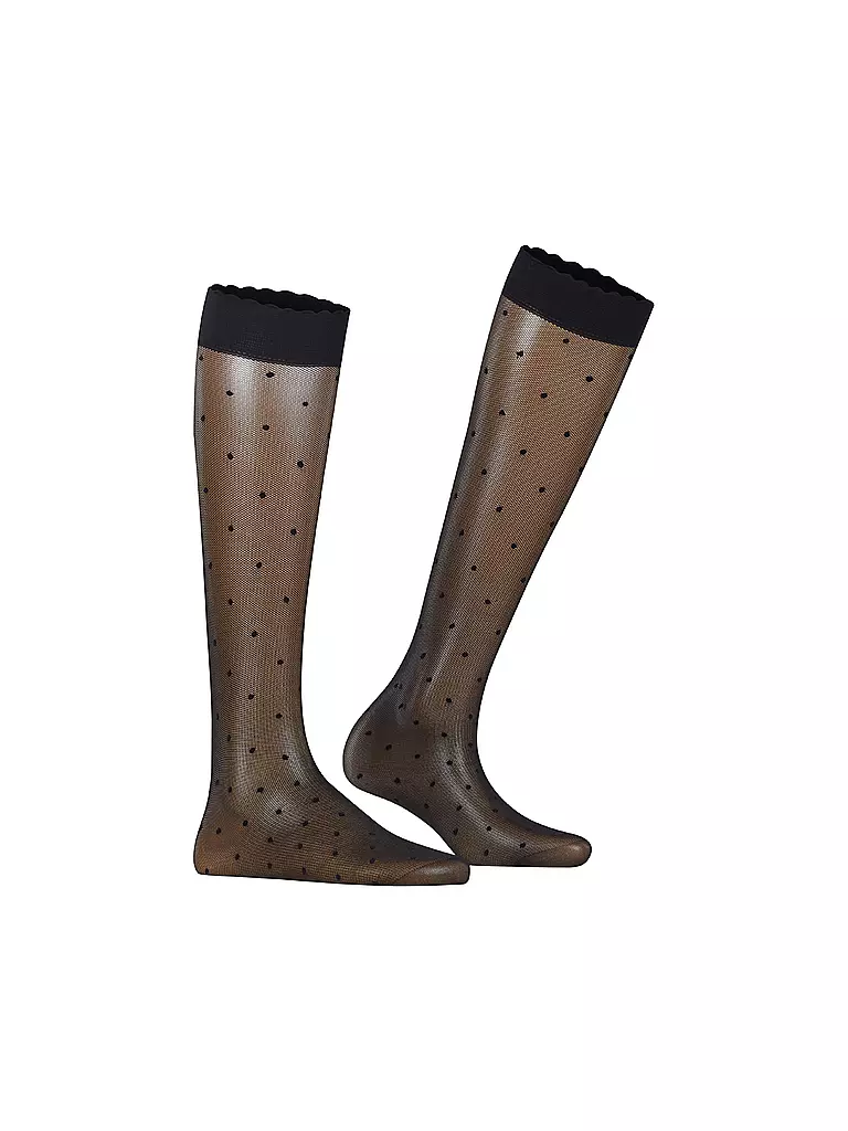 FALKE Kniestrümpfe DOT 15 Den black schwarz