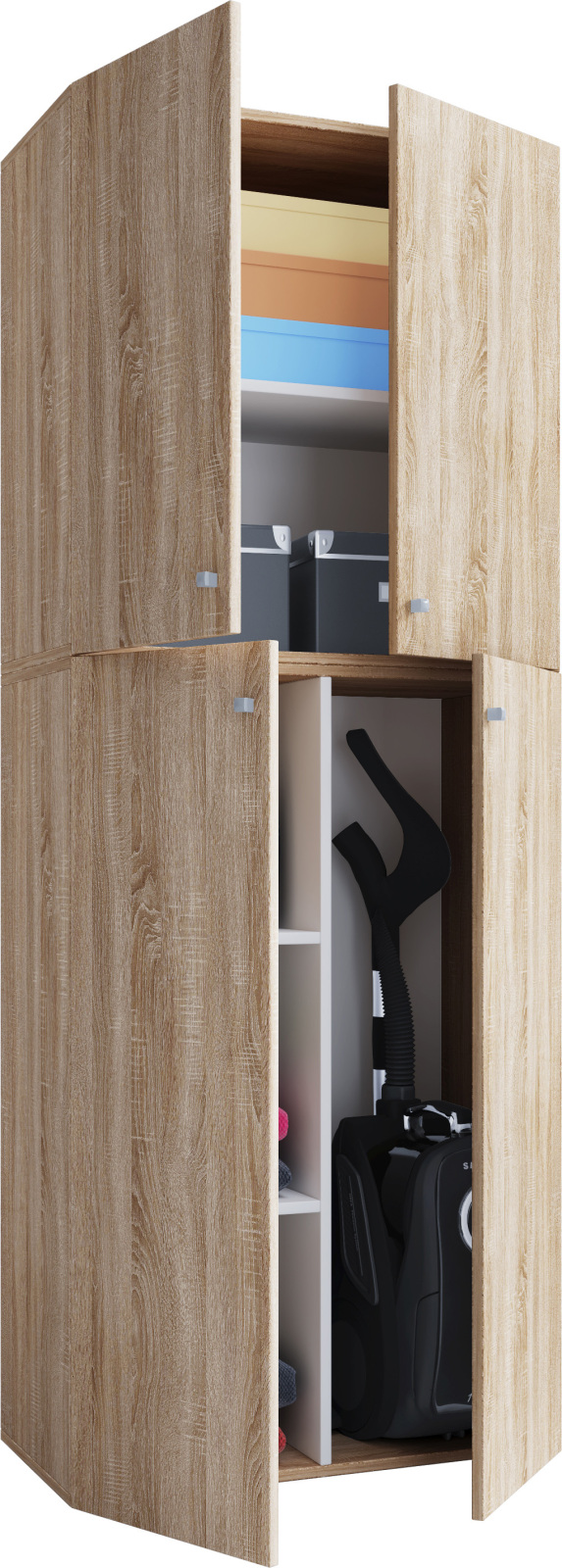 Putzschrank LONA - Sonoma Eiche - 182 cm hoch