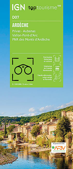 IGN - ARDECHE D07 TOP TOURISME 100 IGN