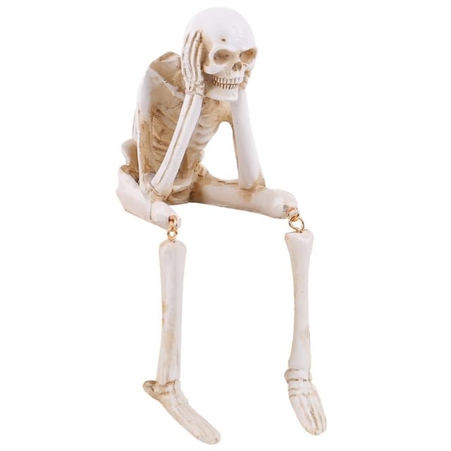Halloween skelet figur Spooky Skull Dekoration Party Haunted