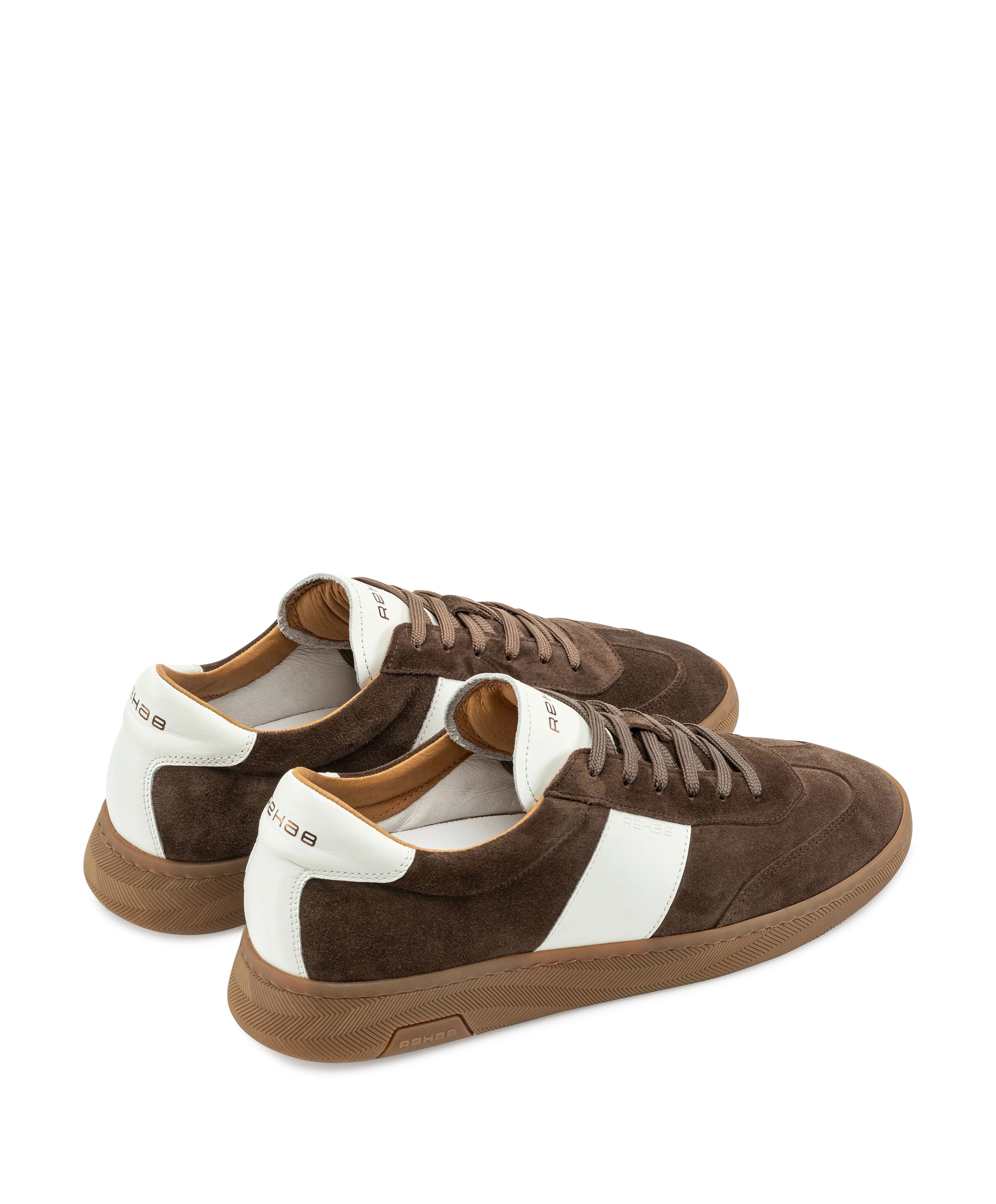 Rehab Zack sue LTHR heren sneakers bruin