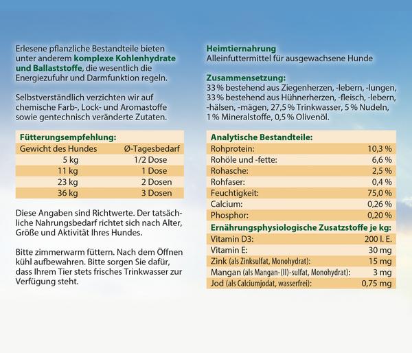 Dehner Best Nature Nassfutter für Hunde Adult