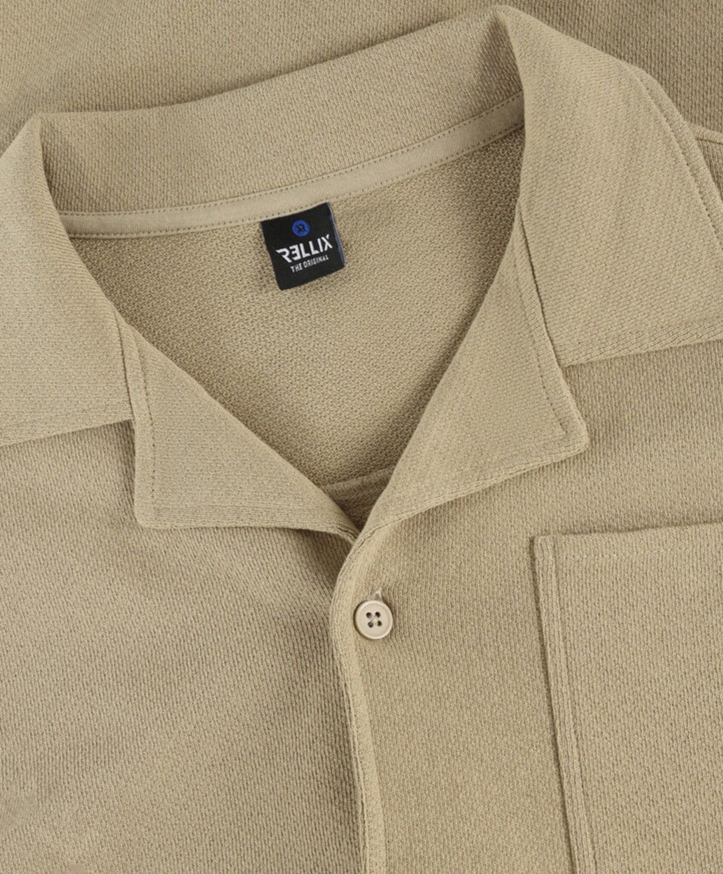 Rellix Jongens overhemd korte mouw beige