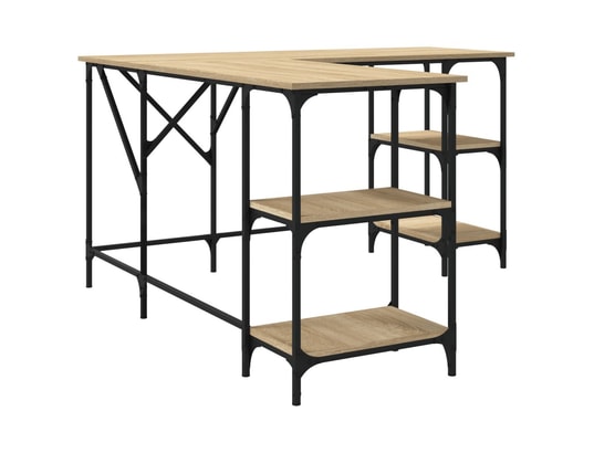 VIDAXL - Bureau chêne sonoma 139x139x75 cm bois d'ingénierie