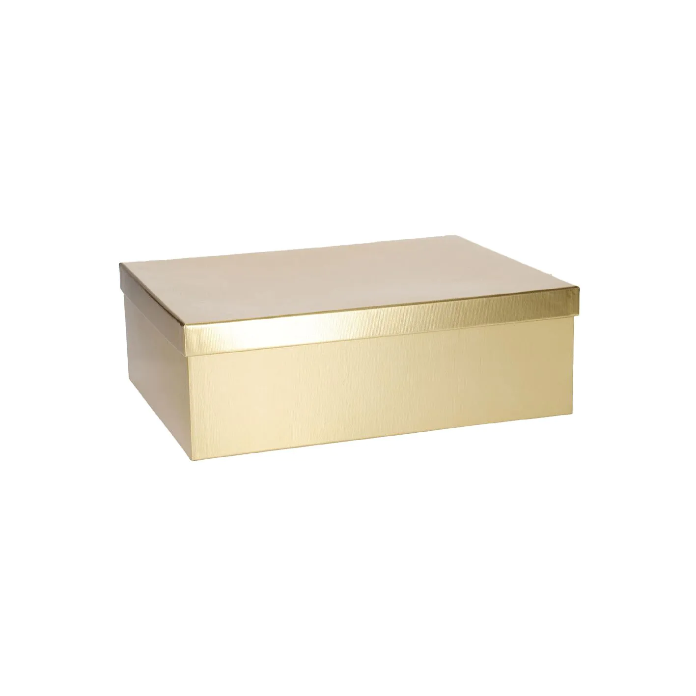 Geschenkkarton Metallic, gold, 30.5 x 24 cm