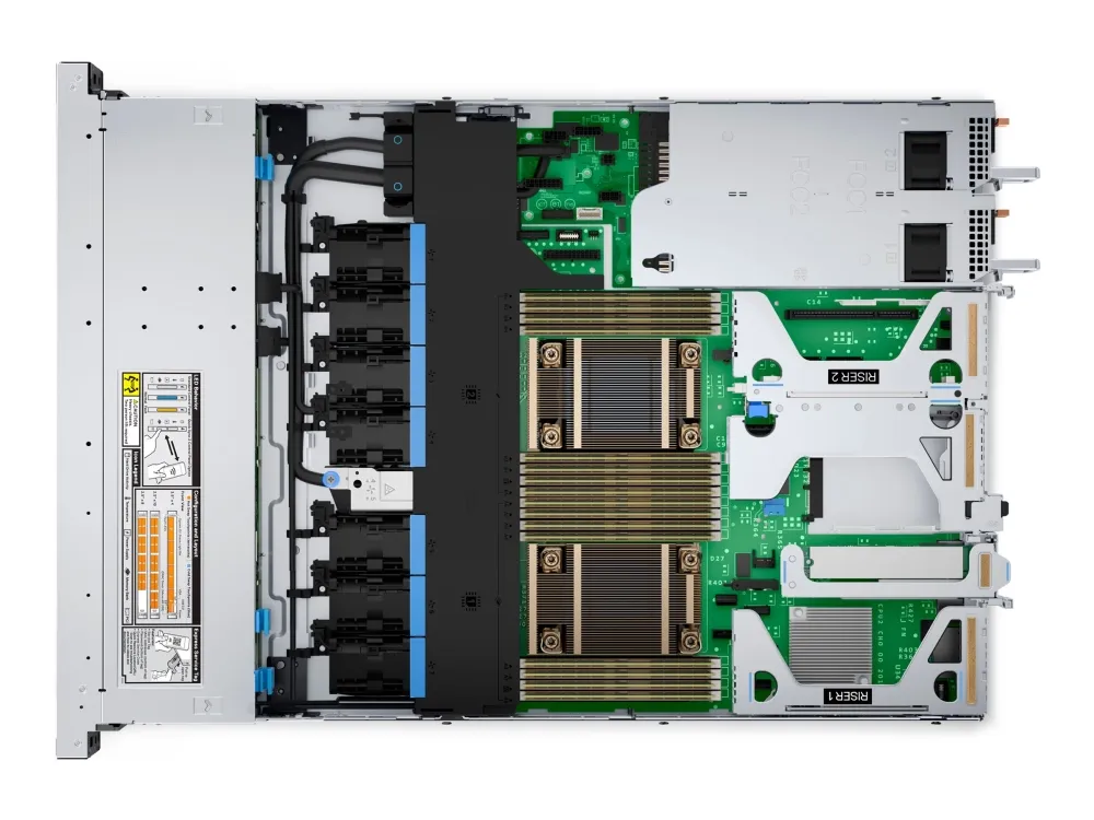 Dell PowerEdge R450 - Server - rack-monterbar 1U - 2-vejs - 1 x Xeon Silver 4310 / op til 3.3 GHz - RAM 16 GB - HDD 1.2 TB - Matrox G200 - Gigabit Ethernet - skærm: ingen - sort - med 3 års Basic Onsite