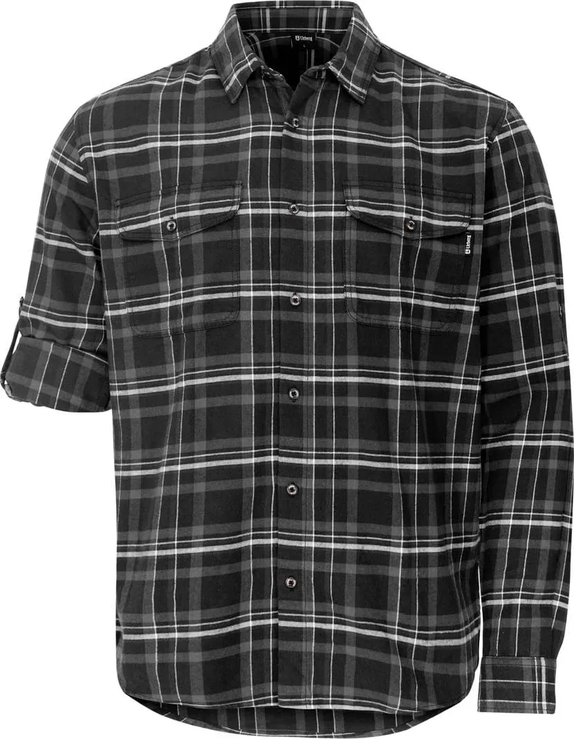 Urberg Flannel Ls W Strap Shirt Men Black Beauty