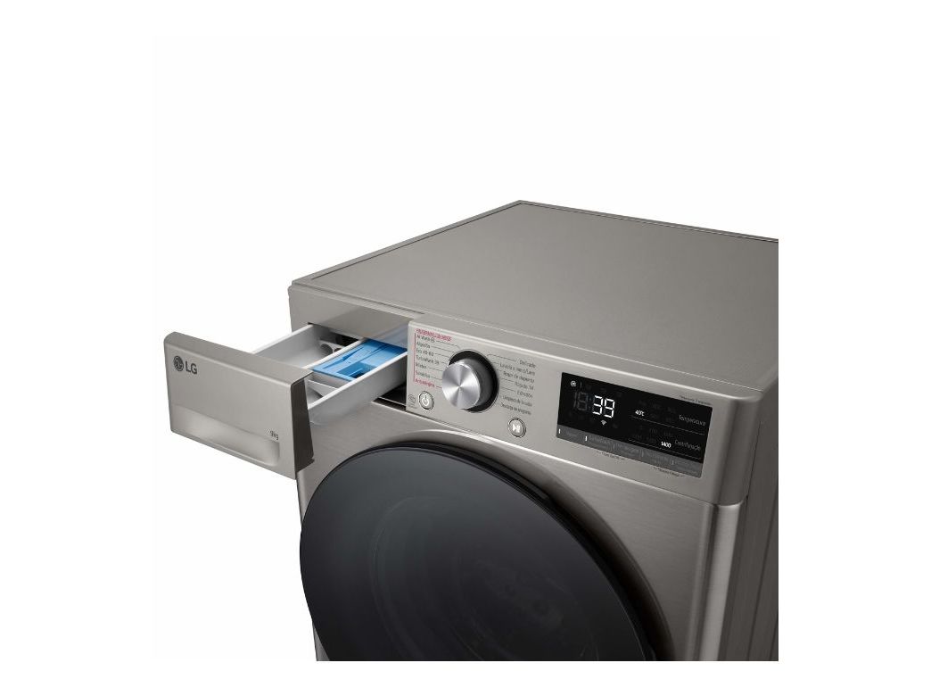 MÁQUINA DE LAVAR ROUPA LG F4WR709SGS - INOX A 9KG