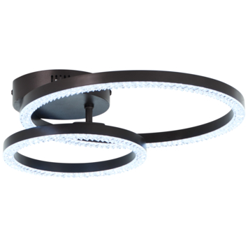 Brilliant plafondlamp Aurelia 18W 1980 lm zwart