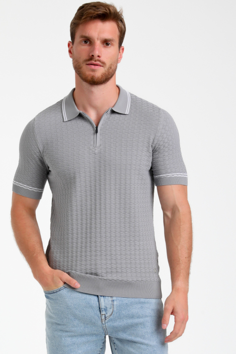 Gabbiano grijze heren polo