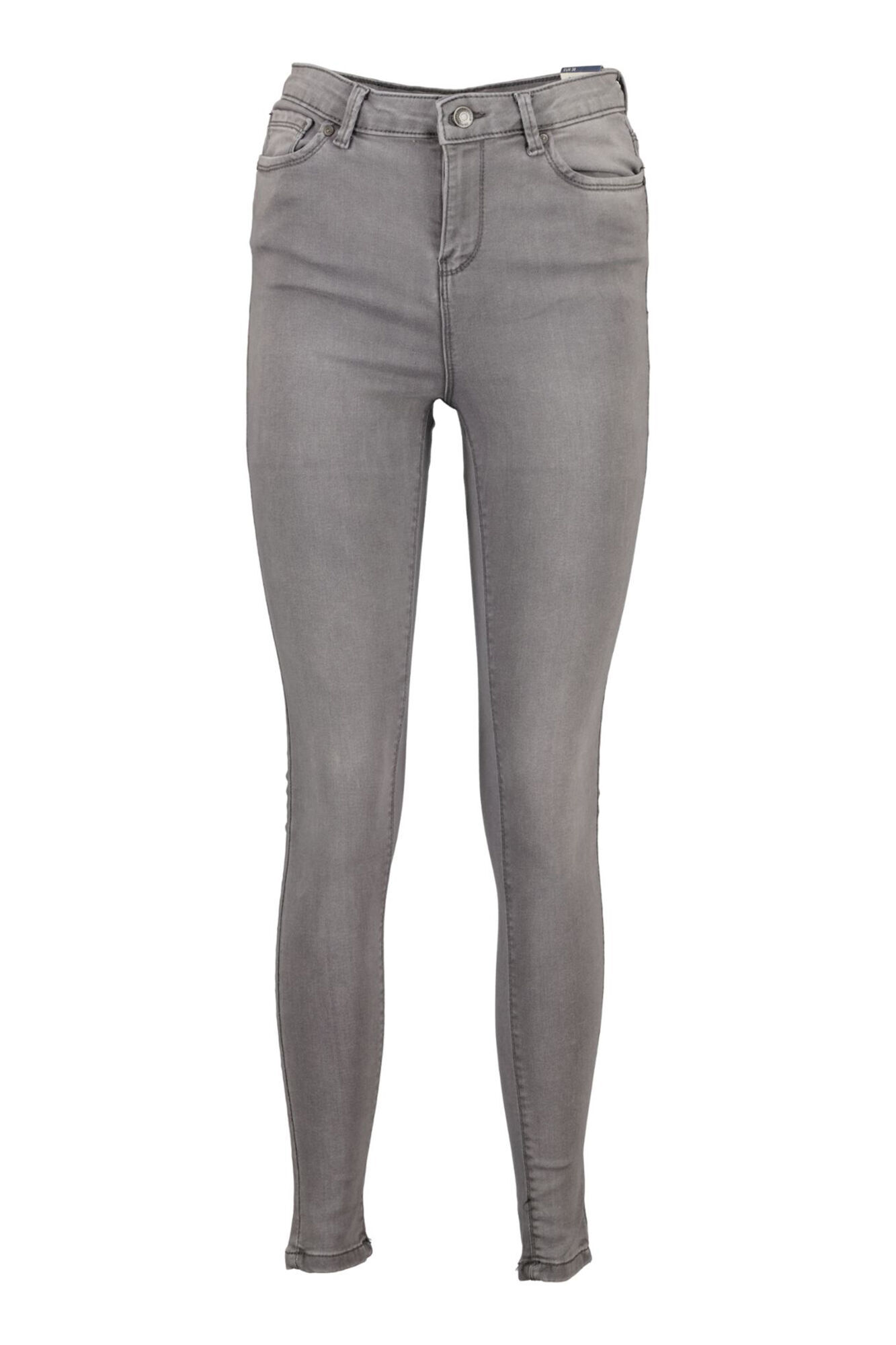 Calça jeans jegging com lavagem sustentável - Cinza escuro